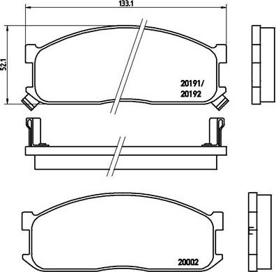 Brembo P 49 010 - Гальмівні колодки, дискові гальма avtolavka.club