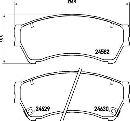 Brembo P 49 039 - Гальмівні колодки, дискові гальма avtolavka.club