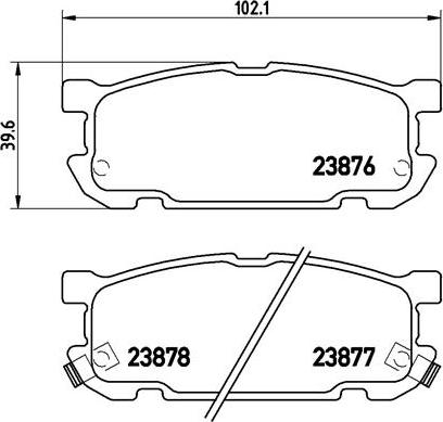 Brembo P 49 030 - Гальмівні колодки, дискові гальма avtolavka.club