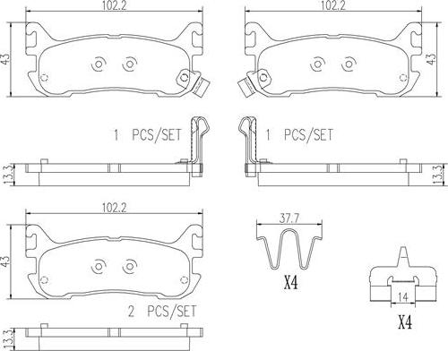 Brembo P49021N - Гальмівні колодки, дискові гальма avtolavka.club