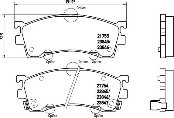 Brembo P 49 023 - Гальмівні колодки, дискові гальма avtolavka.club