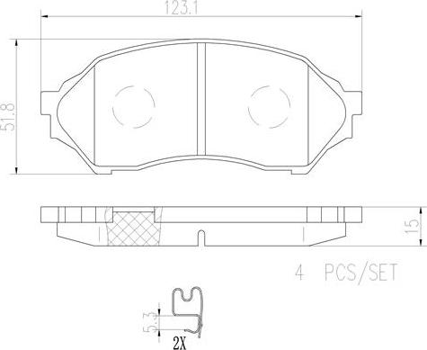 Brembo P49027N - Гальмівні колодки, дискові гальма avtolavka.club