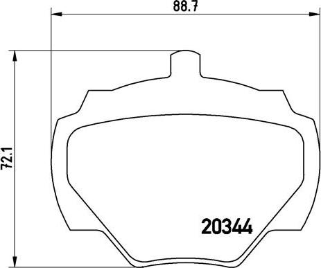 Brembo P 44 001 - Гальмівні колодки, дискові гальма avtolavka.club