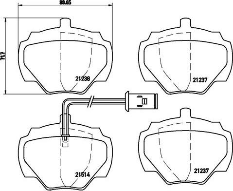 Brembo P 44 003 - Гальмівні колодки, дискові гальма avtolavka.club