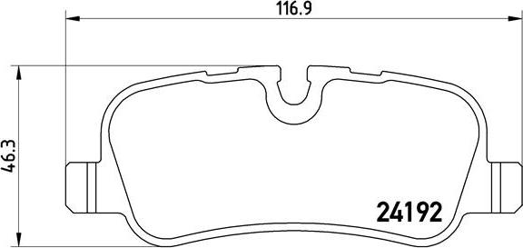 Brembo P 44 019 - Гальмівні колодки, дискові гальма avtolavka.club