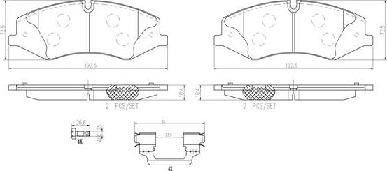 Brembo P44024N - Гальмівні колодки, дискові гальма avtolavka.club