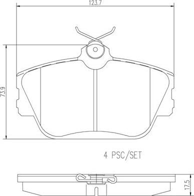 Brembo P46001N - Гальмівні колодки, дискові гальма avtolavka.club