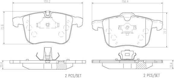 Brembo P59046N - Гальмівні колодки, дискові гальма avtolavka.club