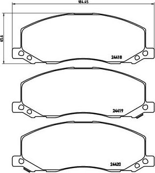 Brembo P 59 058 - Гальмівні колодки, дискові гальма avtolavka.club