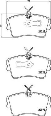 Brembo P 59 009 - Гальмівні колодки, дискові гальма avtolavka.club