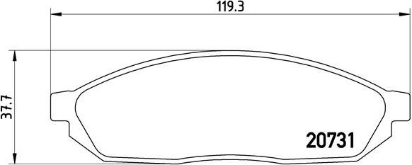 Brembo P 59 007 - Гальмівні колодки, дискові гальма avtolavka.club