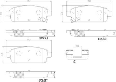 Brembo P59087N - Гальмівні колодки, дискові гальма avtolavka.club