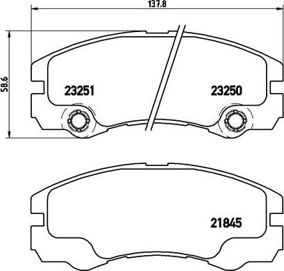 Brembo P 59 033 - Гальмівні колодки, дискові гальма avtolavka.club