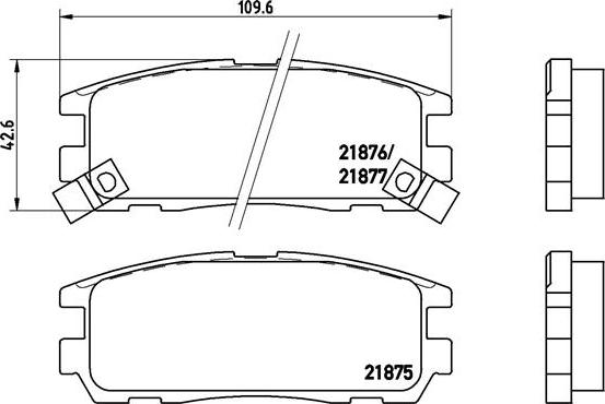 Brembo P 59 021 - Гальмівні колодки, дискові гальма avtolavka.club