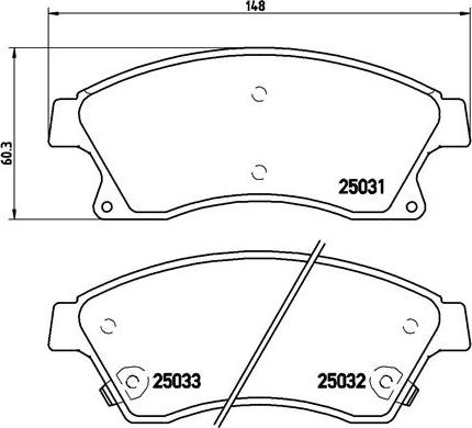 Brembo P 59 076X - Гальмівні колодки, дискові гальма avtolavka.club