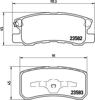 Brembo P 54 031X - Гальмівні колодки, дискові гальма avtolavka.club