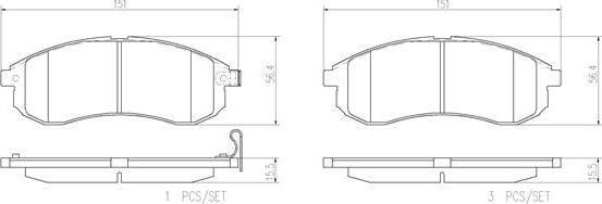 Brembo P54033N - Гальмівні колодки, дискові гальма avtolavka.club