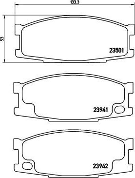 Brembo P 54 024 - Гальмівні колодки, дискові гальма avtolavka.club