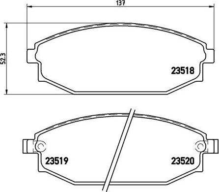 Brembo P 54 027 - Гальмівні колодки, дискові гальма avtolavka.club