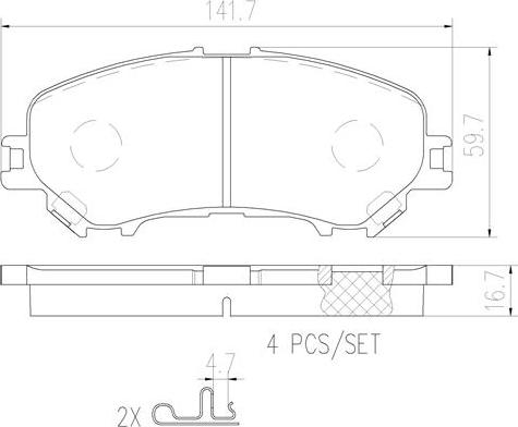 Brembo P56099N - Гальмівні колодки, дискові гальма avtolavka.club