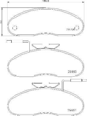 Brembo P 56 019 - Гальмівні колодки, дискові гальма avtolavka.club