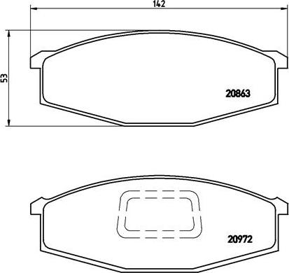 HELLA PAGID 8DB355006001 - Гальмівні колодки, дискові гальма avtolavka.club