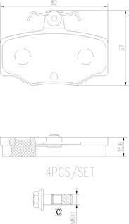 Brembo P56024N - Гальмівні колодки, дискові гальма avtolavka.club