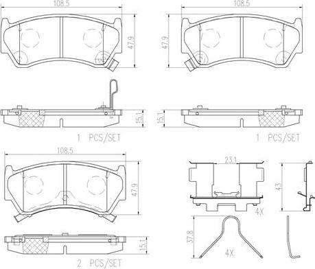 Brembo P56026N - Гальмівні колодки, дискові гальма avtolavka.club