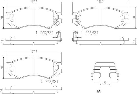 Brembo P56023N - Гальмівні колодки, дискові гальма avtolavka.club