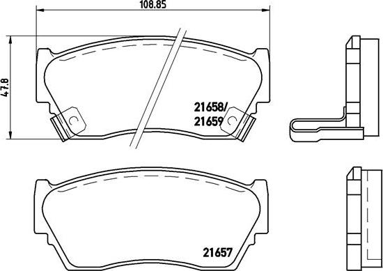 Brembo P 56 027 - Гальмівні колодки, дискові гальма avtolavka.club