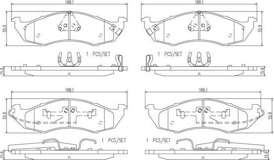 Brembo P56076N - Гальмівні колодки, дискові гальма avtolavka.club