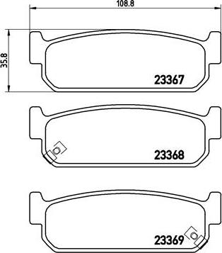 Brembo P 56 071 - Гальмівні колодки, дискові гальма avtolavka.club