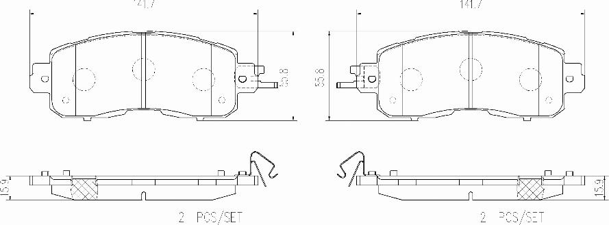 Brembo P 56 104E - Гальмівні колодки, дискові гальма avtolavka.club