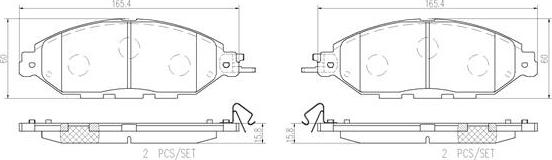 Brembo P56107N - Гальмівні колодки, дискові гальма avtolavka.club