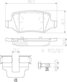 Brembo P50090N - Гальмівні колодки, дискові гальма avtolavka.club