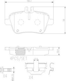 Brembo P50091N - Гальмівні колодки, дискові гальма avtolavka.club