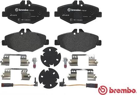 Brembo P 50 049 - Гальмівні колодки, дискові гальма avtolavka.club