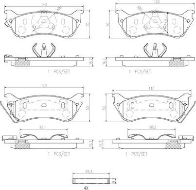 Brembo P50040N - Гальмівні колодки, дискові гальма avtolavka.club