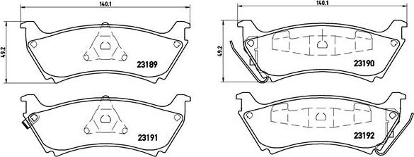 Brembo P 50 040 - Гальмівні колодки, дискові гальма avtolavka.club