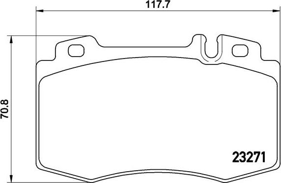 Brembo P 50 041 - Гальмівні колодки, дискові гальма avtolavka.club