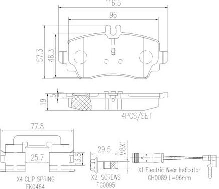 Brembo P50047N - Гальмівні колодки, дискові гальма avtolavka.club