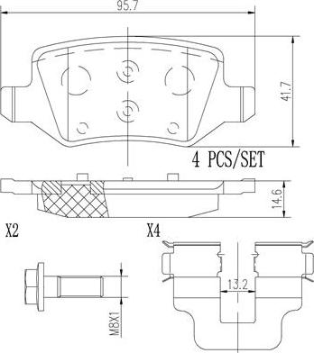 Brembo P50058N - Гальмівні колодки, дискові гальма avtolavka.club