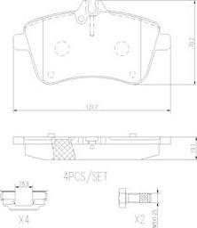 Brembo P50057N - Гальмівні колодки, дискові гальма avtolavka.club