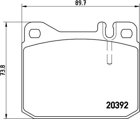 Brembo P 50 002 - Гальмівні колодки, дискові гальма avtolavka.club