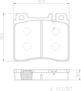 Brembo P50018N - Гальмівні колодки, дискові гальма avtolavka.club