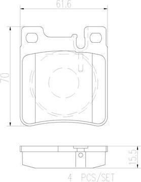 Brembo P50017N - Гальмівні колодки, дискові гальма avtolavka.club