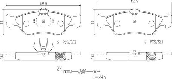 Brembo P50089N - Гальмівні колодки, дискові гальма avtolavka.club