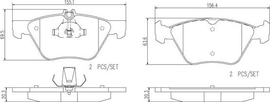 Brembo P50026N - Гальмівні колодки, дискові гальма avtolavka.club