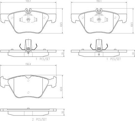 Brembo P50075N - Гальмівні колодки, дискові гальма avtolavka.club