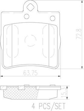 Brembo P50072N - Гальмівні колодки, дискові гальма avtolavka.club